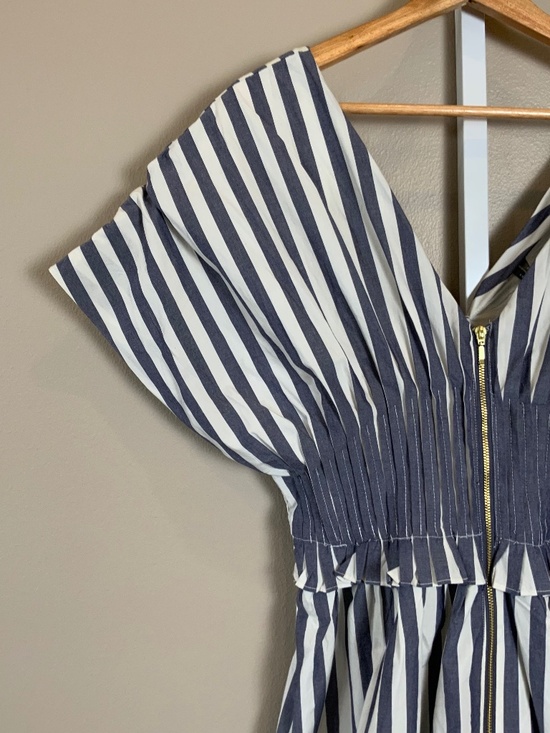 Anthropologie V-Neck Zip-Front Midi Dress - Picture 9 of 16